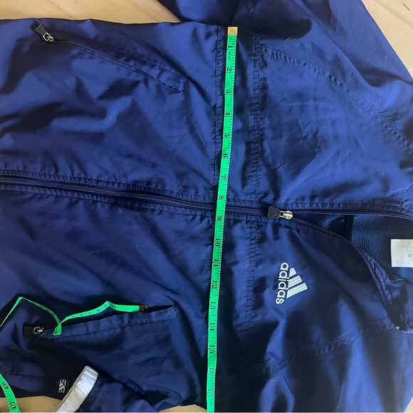 Adidas Navy Blue Y2K Windbreaker Jacket - Picture 3 of 4